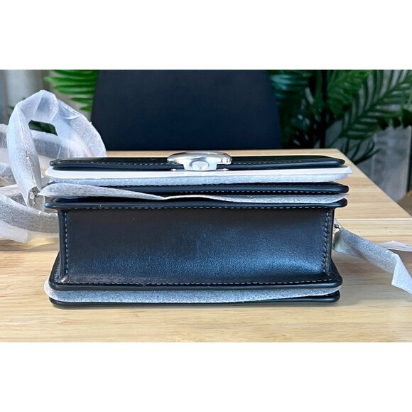 NWT!  Coach Women's Luxe Refined Black Calf Leather Bandit Crossbody - Picture 8 of 10